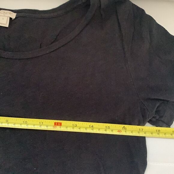 C. Crew Black Short Sleeve Tee Shirt Size S - Picture 4 of 9